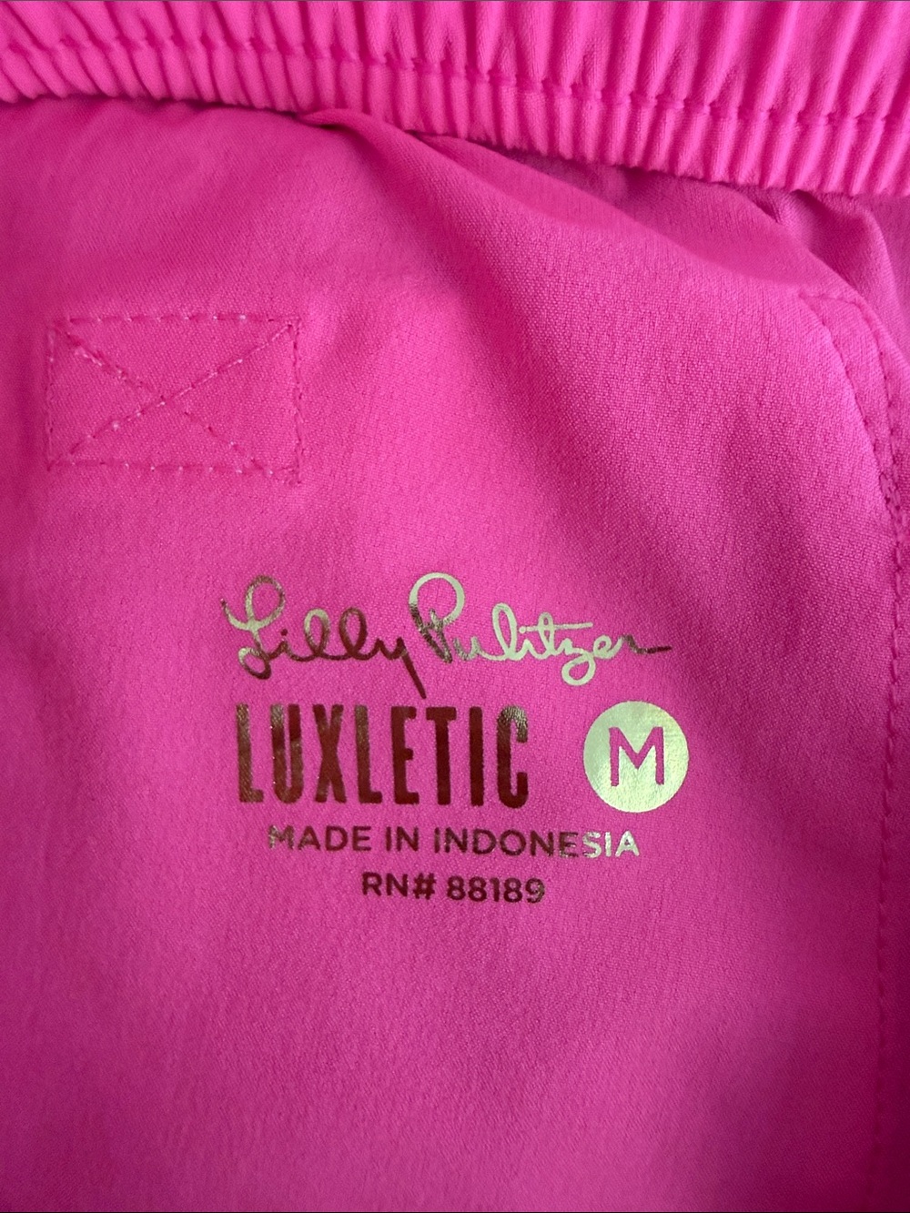Lilly Pulitzer Luxlectic Backcourt Short 50 SPF Roxie Pink Athletic Shorts - Picture 5 of 5